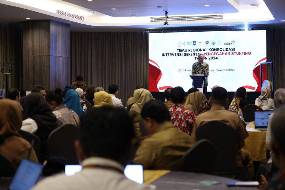 Sekretaris Utama BKKBN, Tavip Agus Rayanto di Makassar, Senin (27/5/2024)/Humas BKKBN Sulsel