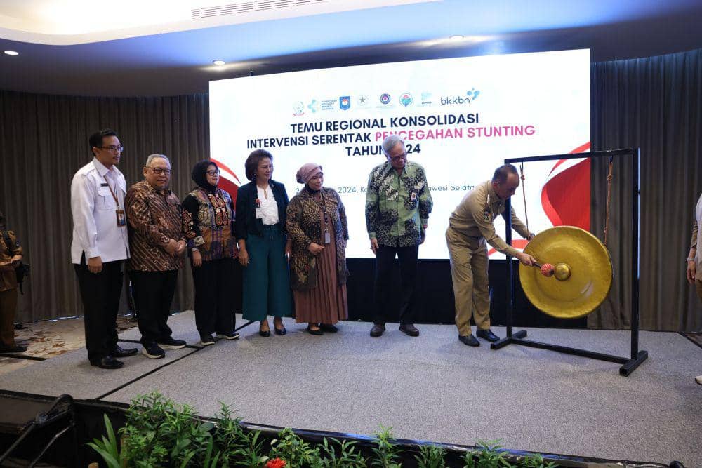 BKKBN menggelar konsolidasi persiapan Intervensi Serentak Pencegahan Stunting 2024 di Makassar, Senin (27/5/2024)/Humas BKKBN Sulsel