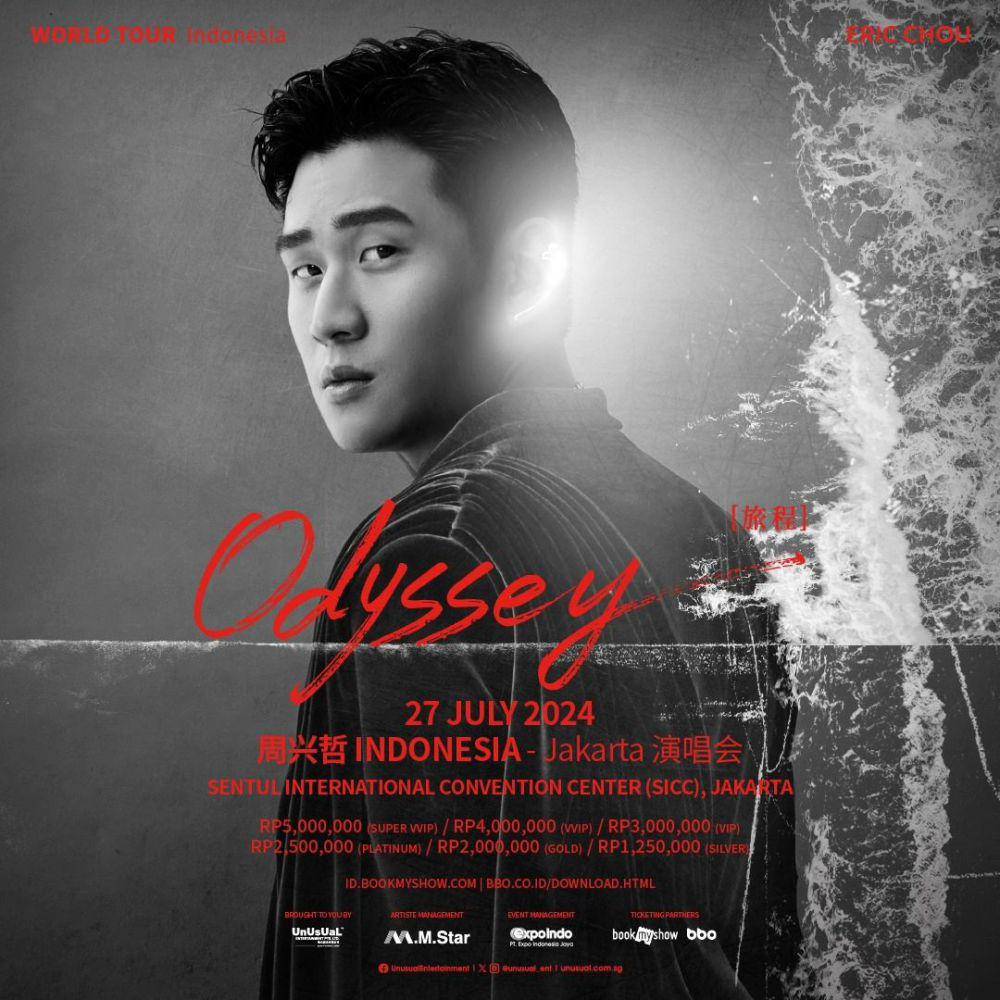cara membeli tiket konser Eric Chou di Jakarta (instagram.com/unusual_ent)