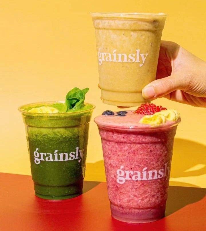 Menu smoothies di Grainsly (instagram.com/grainsly)