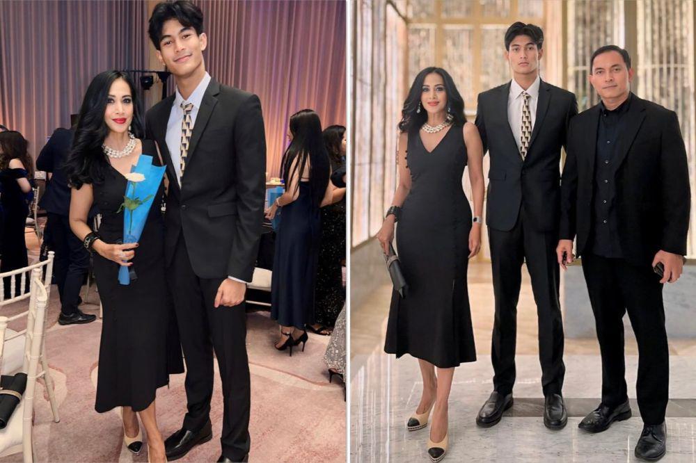 10 Potret Diah Permatasari Hadiri Gala Dinner Class Anak Bungsu, Seru!