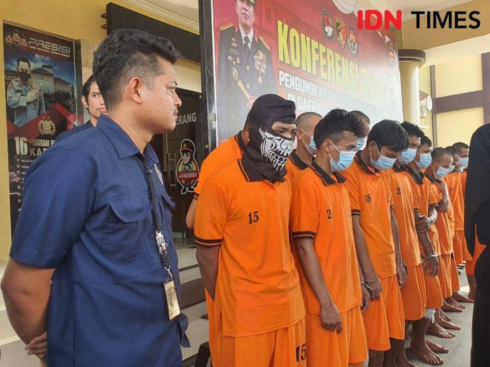 16 Pelaku Curas di Serang Ditangkap, 2 Orang Dilumpuhkan