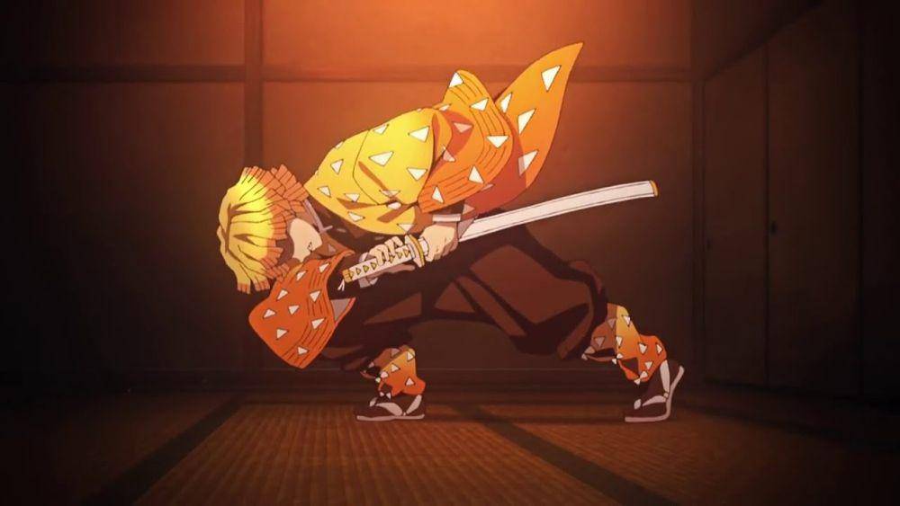 Teknik Pernapasan Petir (dok. ufotable/Demon Slayer: Kimetsu no Yaiba)
