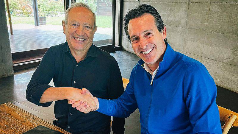 Nassef Sawiris dan Unai Emery (avfc.co.uk)