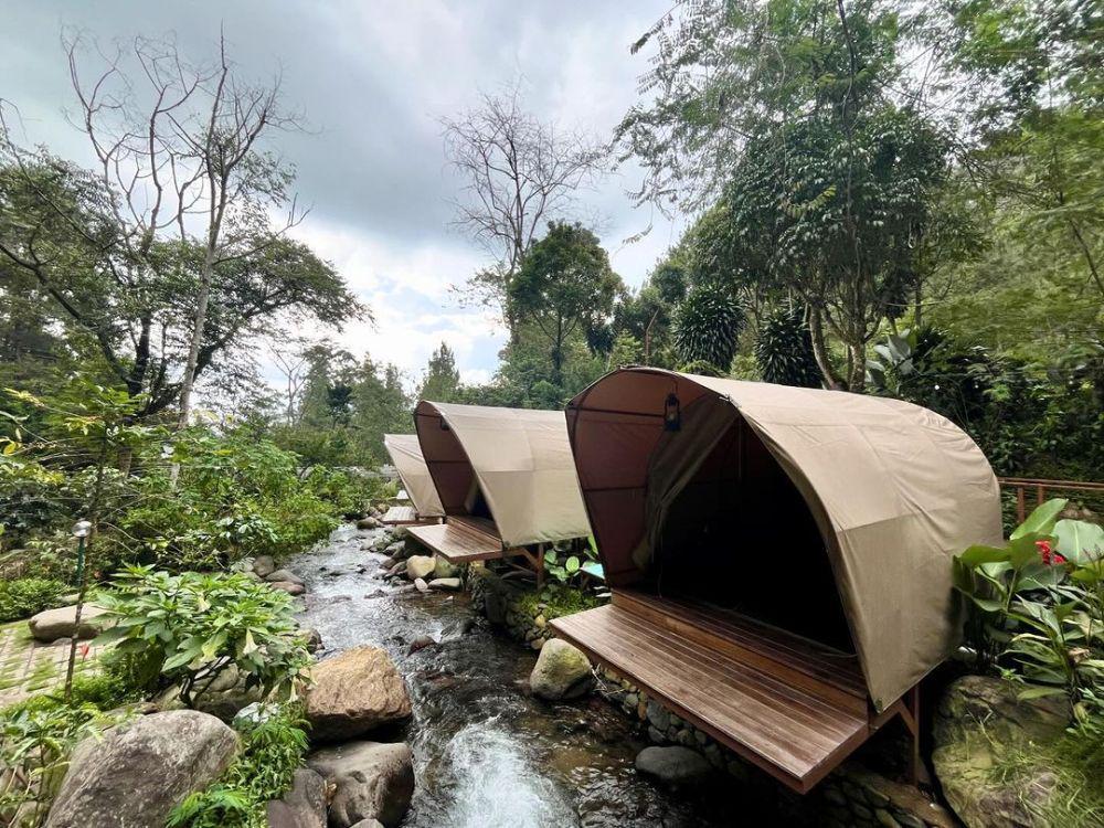 Glamping Taman Kopi Guntang Bandung: Lokasi, Rute, dan Harga