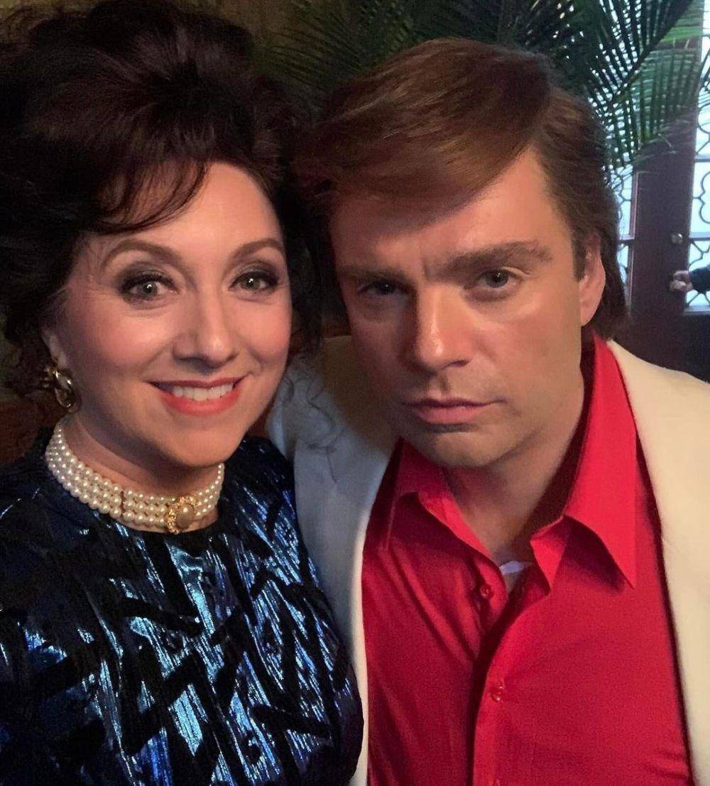 Sebastian Stan bersama Kerry Ann Doherty, lawan mainnya di The Apprentice (instagram.com/kerryannd)