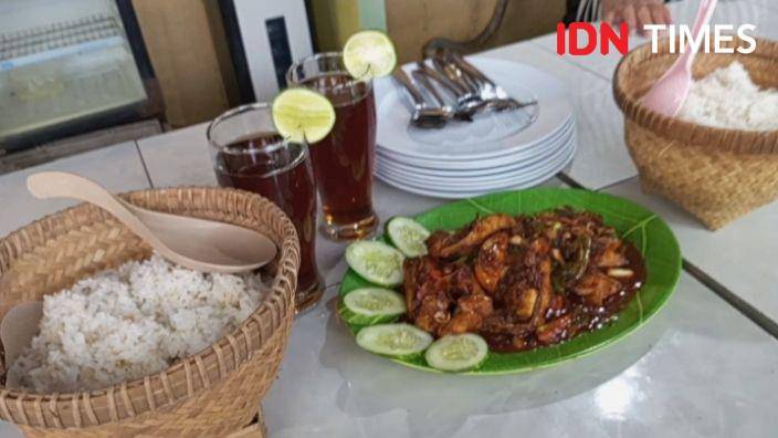 Menu rica rica ikan gurameh Oemah Jati Banyumas yang siap disajikan. (IDN Times/Cokie Sutrisno)