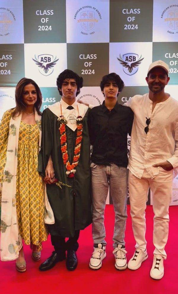 potret wisuda anak Hrithik Roshan (instagram.com/suzkr)