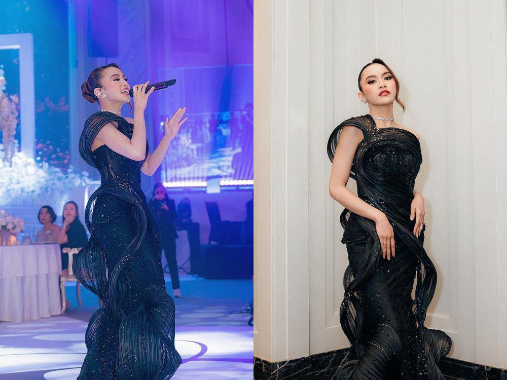 7 Potret Mahalini Nyanyi di Acara Wedding usai Menikah, Stunning!