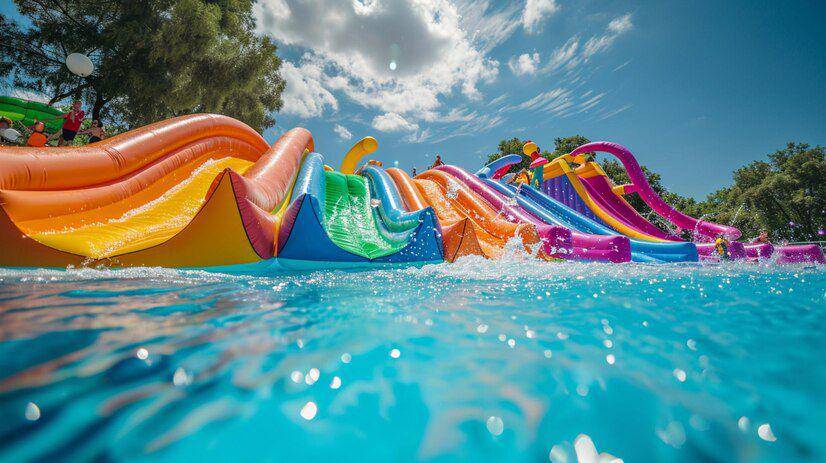 ilustrasi water park (freepik.com/frimufilms)