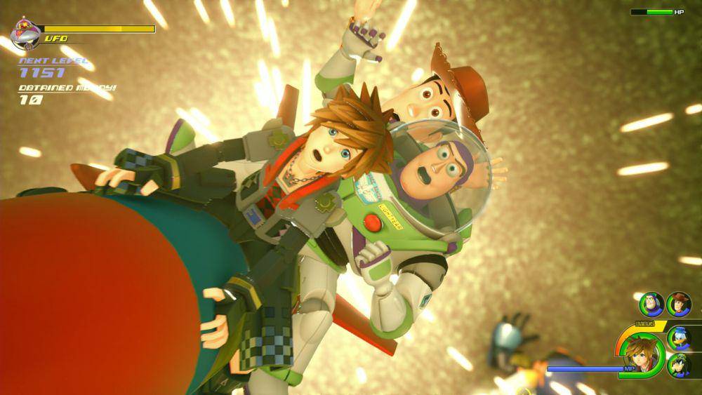Karakter Buzz Lightyear dan Woody hadir di dunia Kingdom Hearts. (dok. Square Enix/Kingdom Hearts III + Re Mind)
