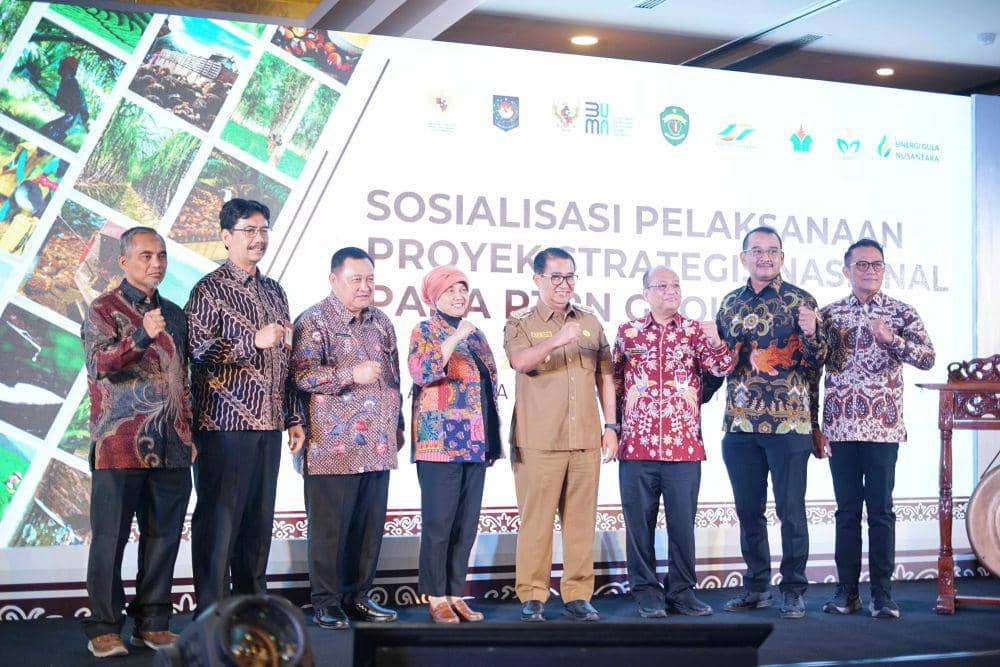 Pj Gubernur Kalimantan Timur Akmal Malik membuka sosialisasi proyek strategis nasional (PSN) PT Perkebunan Nusantara (PTPN) di Balikpapan, Selasa (28/5/2024). Foto istimewa