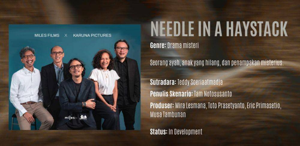 Filmmakers Needle in a Haystack (dok. Miles Films)
