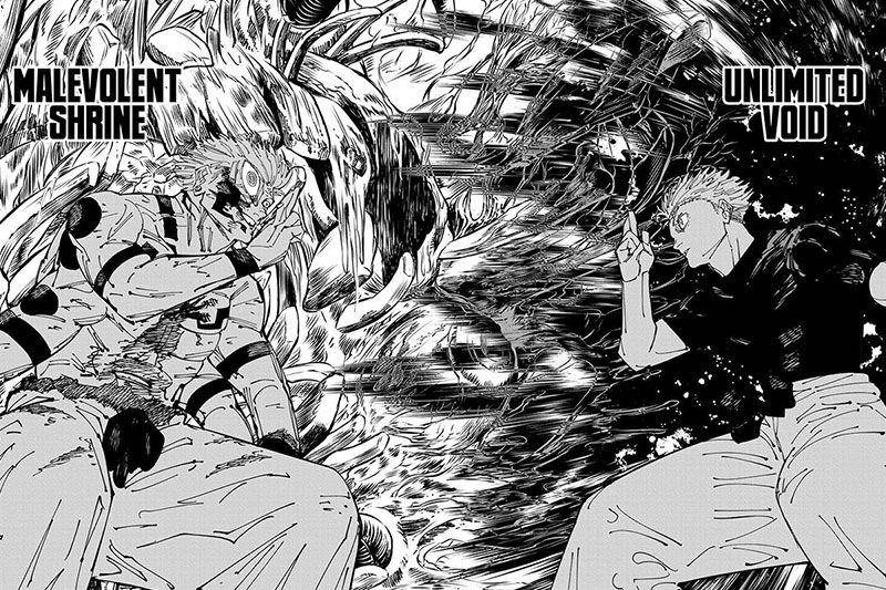 Yuta Vs Sukuna di chapter 261 (dok. Shueisha/Jujutsu Kaisen)