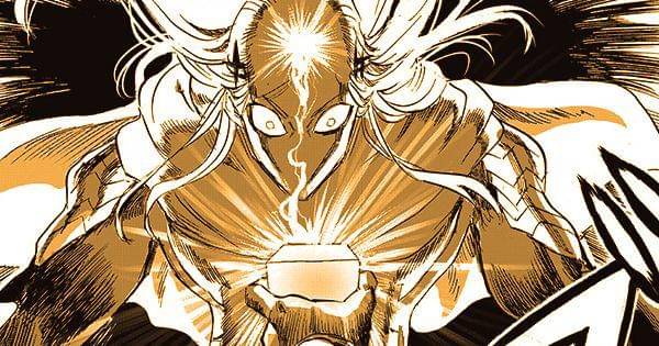 Flashy jatuh dalam pengaruh kotak hitam ( Dok. tonarinoyj.jp/One Punch Man )