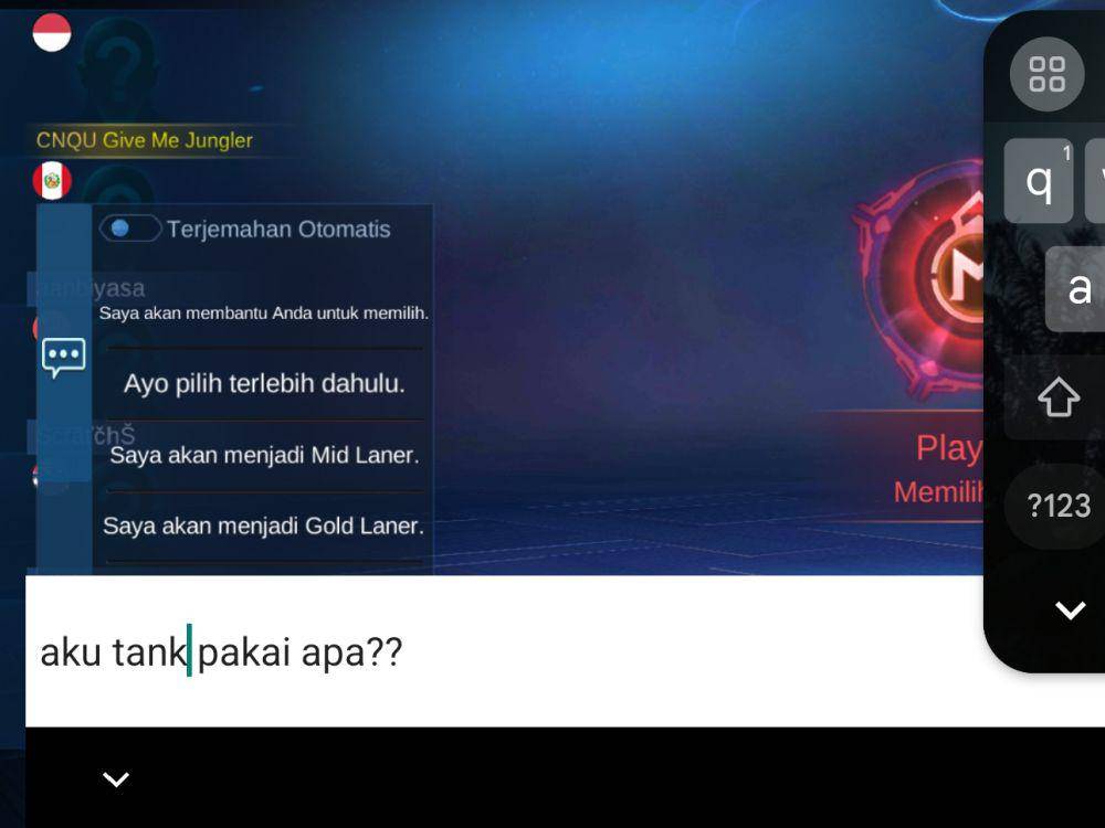 ilustrasi meminta pendapat tim (dok. Moonton/Mobile Legends)