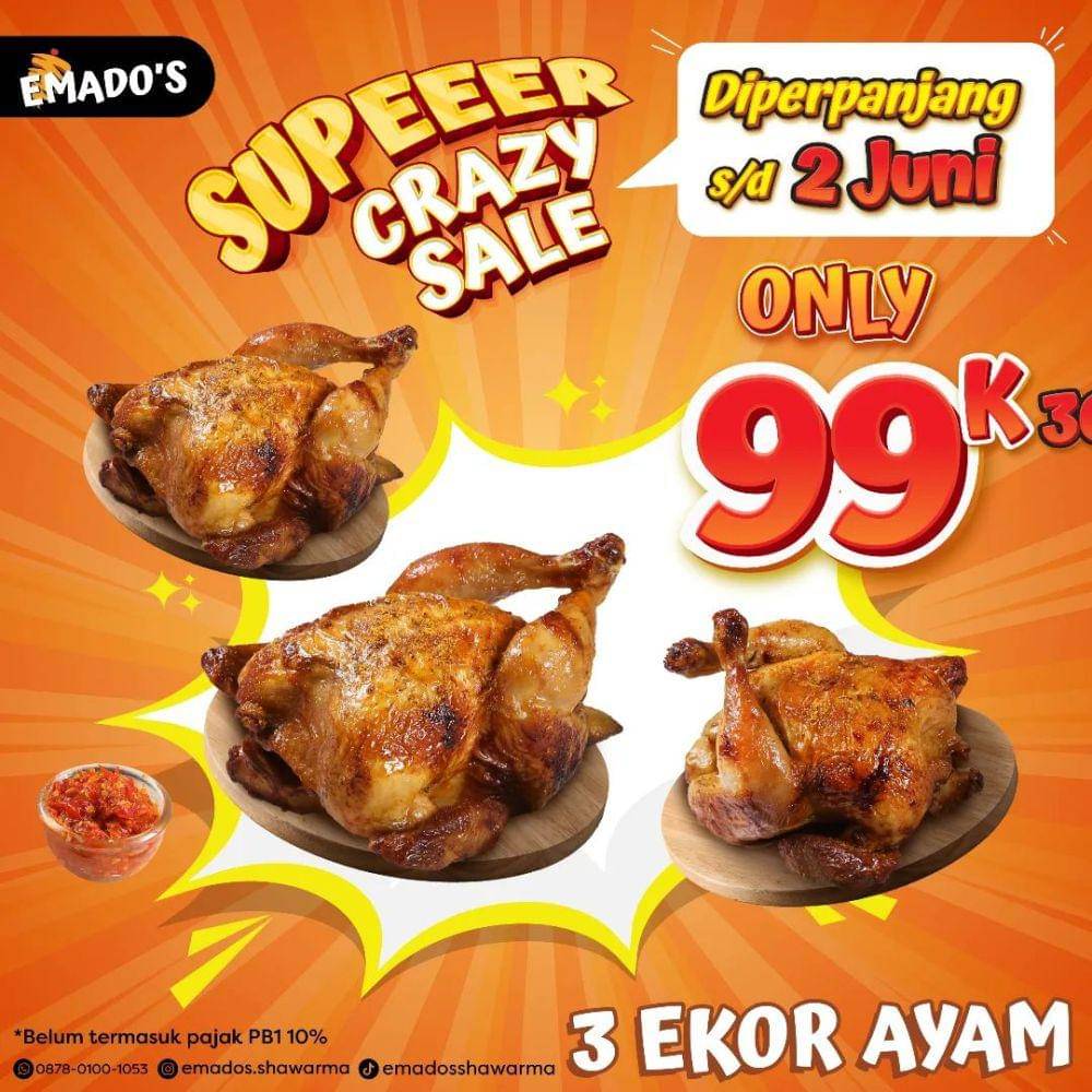 Promo Emado's Shawarma Mei 2024 (instagram.com/emados.shawarma)