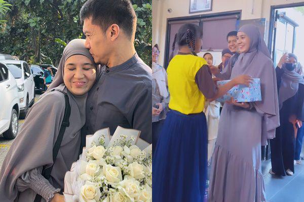 7 Potret Ultah Ke-41 Dhini Aminarti, Dirayakan di Panti Asuhan