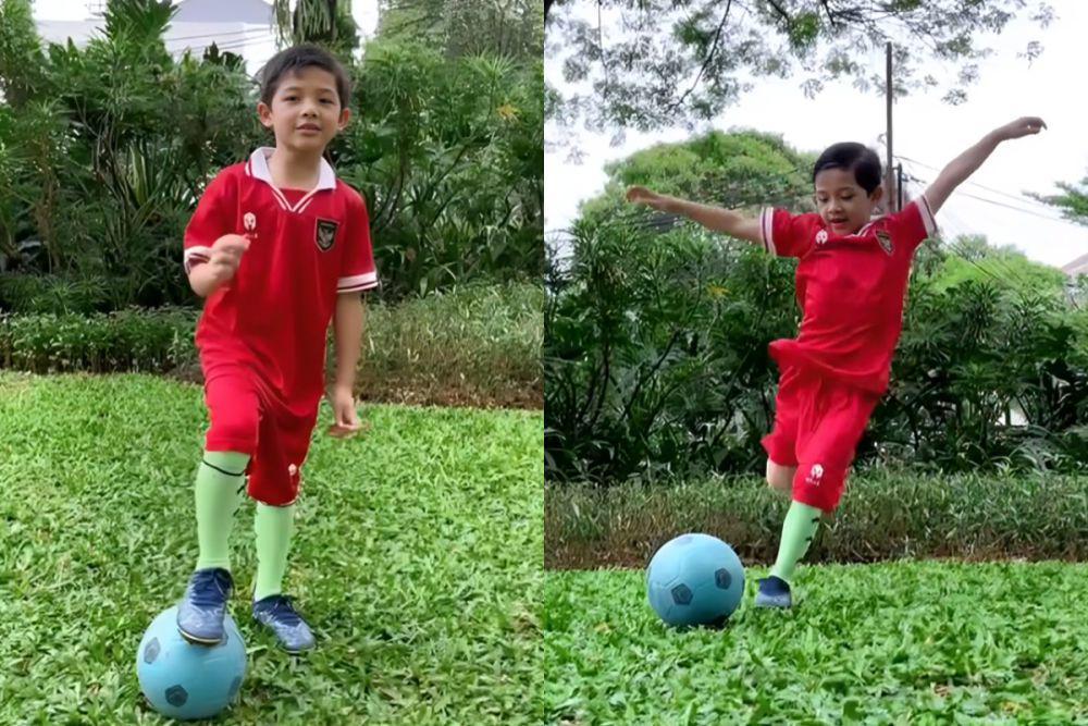 7 Potret Arsya Promosi Jadi Pendamping Garuda, Selebrasi ala Arhan!