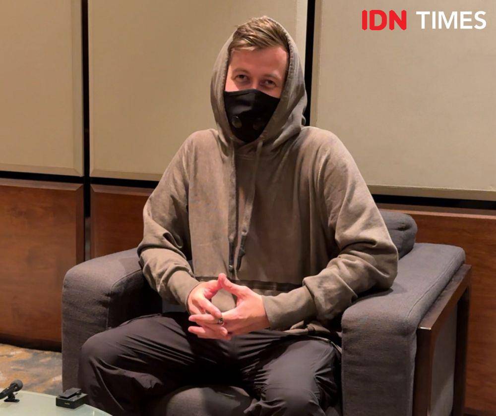 Alan Walker dalam wawancara bersama media pada Kamis (30/52024) (IDN Times/Elizabeth Chiquita)