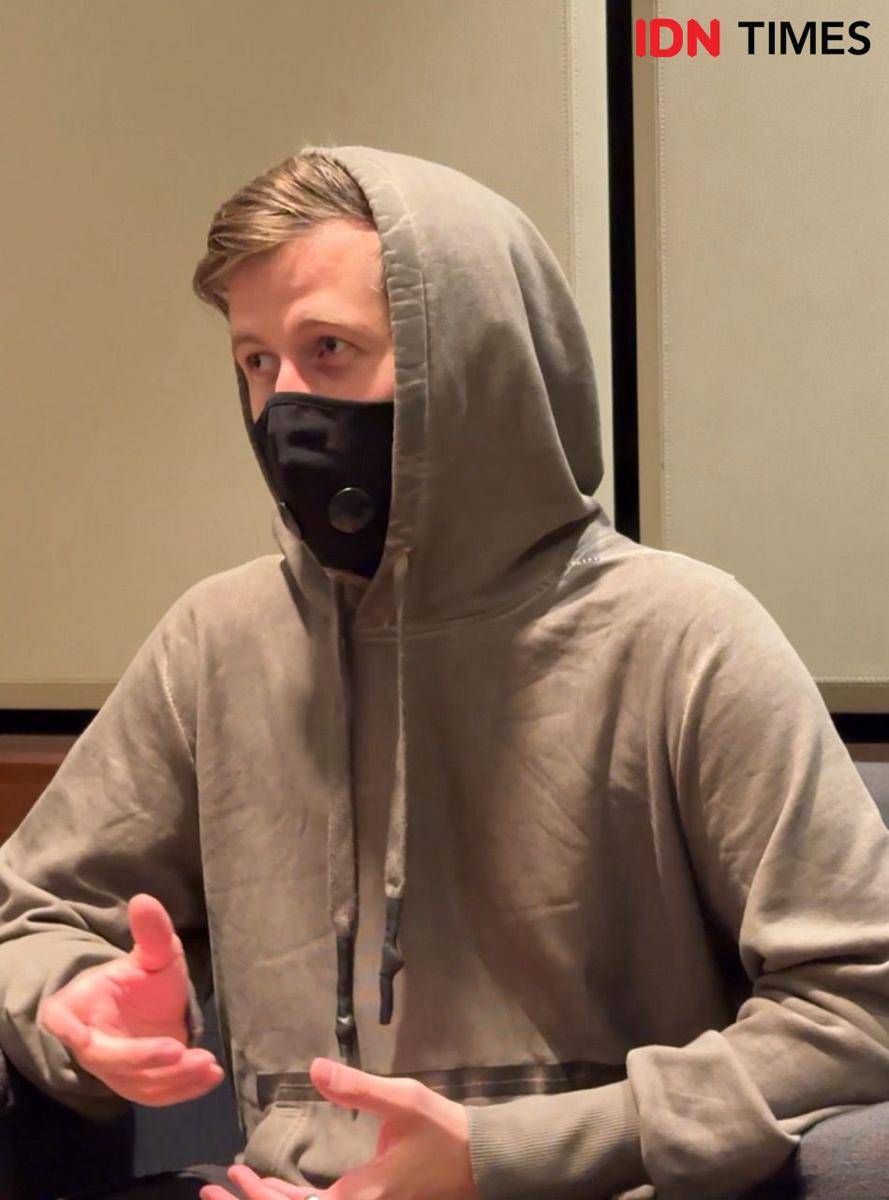 Alan Walker dalam wawancara bersama media pada Kamis (30/52024) (IDN Times/Elizabeth Chiquita)