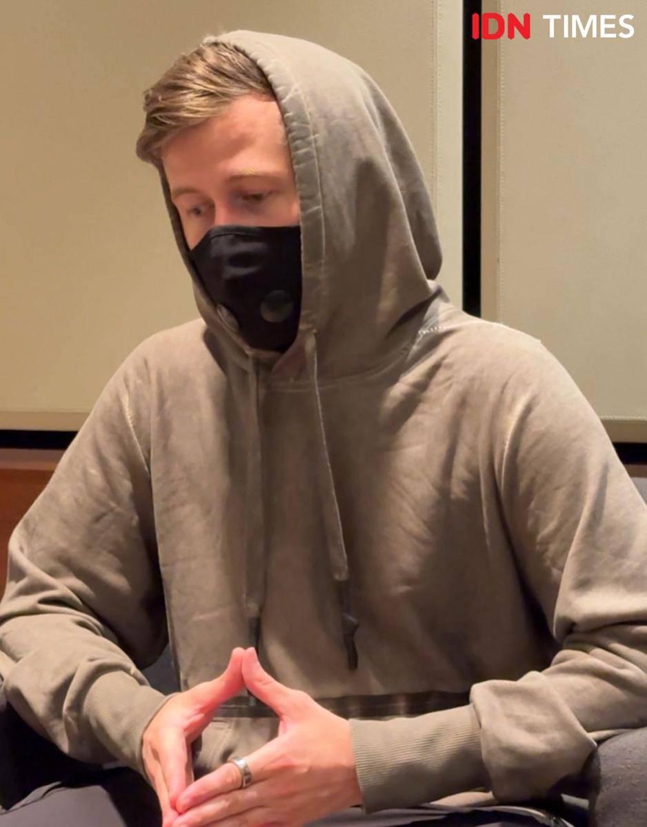 Alan Walker dalam wawancara bersama media pada Kamis (30/52024) (IDN Times/Elizabeth Chiquita)