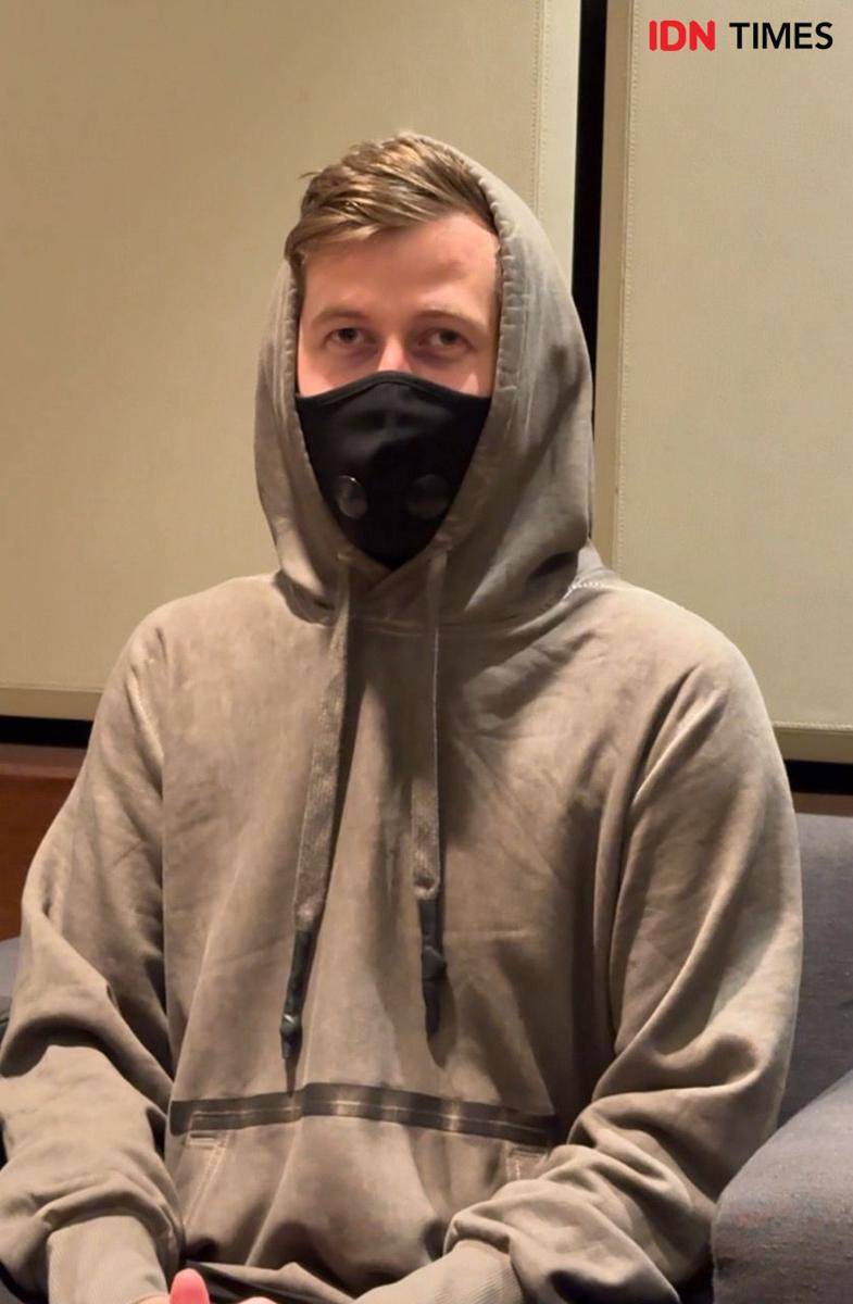 Alan Walker dalam wawancara bersama media pada Kamis (30/52024) (IDN Times/Elizabeth Chiquita)