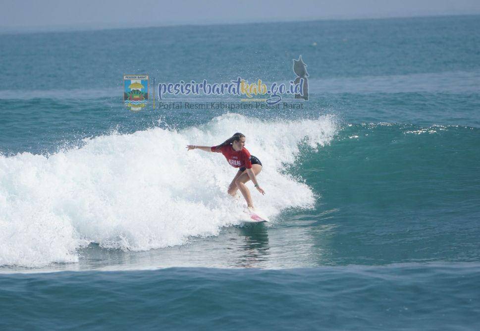 Ajang WSL Krui Pro 2024 di Kabupaten Pesisir Barat. (Dok. Pemkab Pesibar).