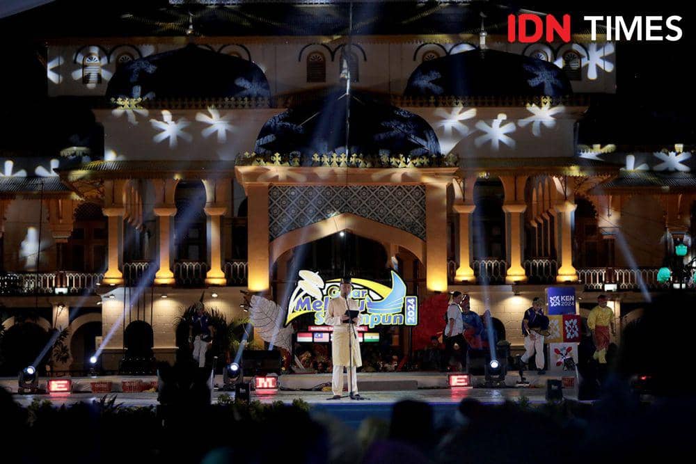 Pembukaan Event Gelar Melayu Serumpun di Istana Maimun, Rabu (29/5/2024). (IDN Times/Arifin Al Alamudi)