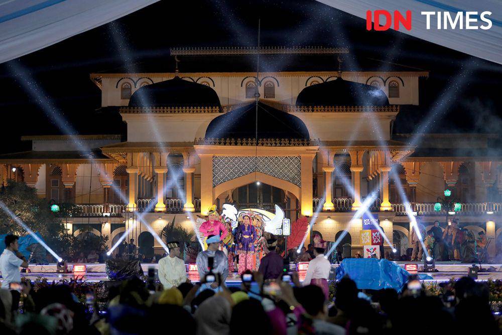 Pembukaan Event Gelar Melayu Serumpun di Istana Maimun, Rabu (29/5/2024). (IDN Times/Arifin Al Alamudi)