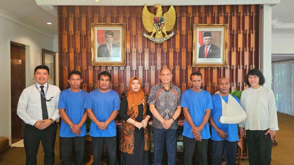 10 Jam Terombang-ambing di Selat Malaka, 5 Nelayan WNI Selamat