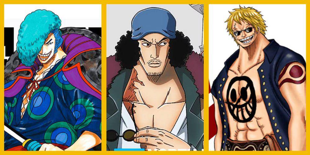 Denjiro, Kuzan, dan Bellamy karakter One Piece (dok. Eiichiro Oda, Toei Animation/One Piece)