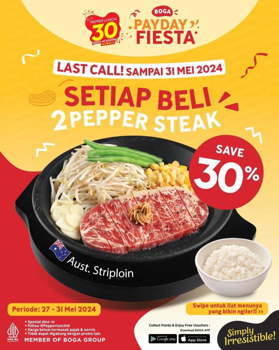 Potret Payday Promo di Pepper Lunch Mei 2024 (instagram.com/pepperlunchid)