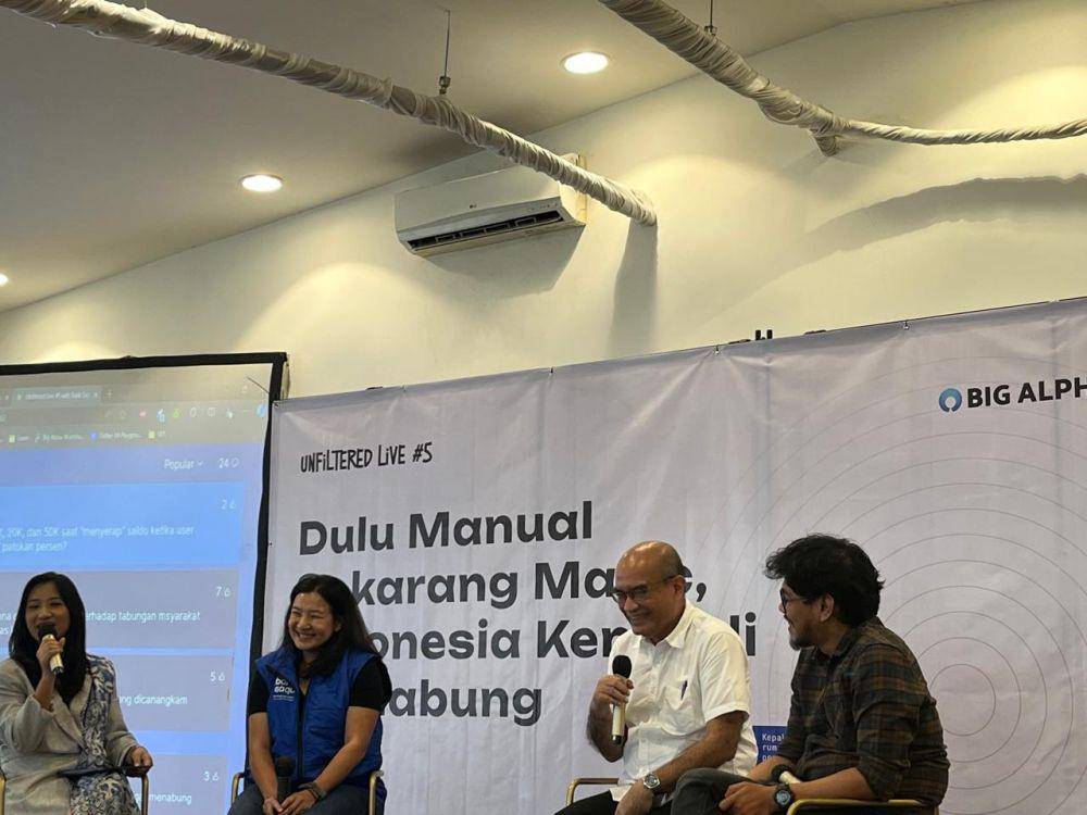 Head of Go To Market PT Bank Jasa Jakarta (BJJ) Marcella Pravinata dalam diskusi “Unfiltered Live #5”. (IDN Times/Triyan).