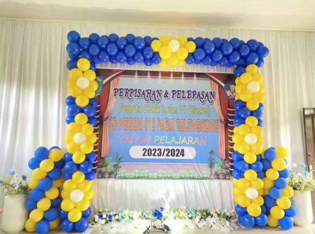 dekorasi perpisahan SD (tiktok.com/medyaanjanie)
