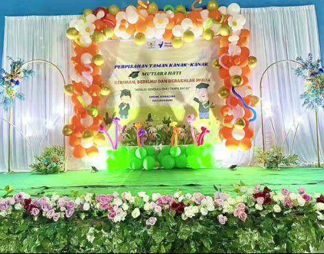 dekorasi perpisahan SD (tiktok.com/medyaanjanie)