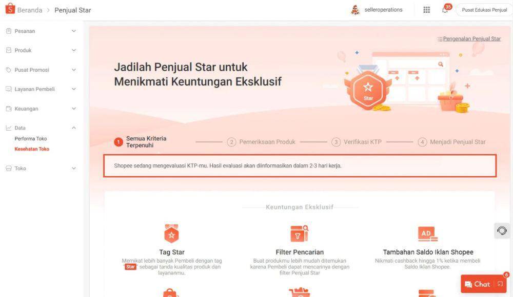 syarat mengajukan Shopee Mall (Sseller.shopee.co.id)