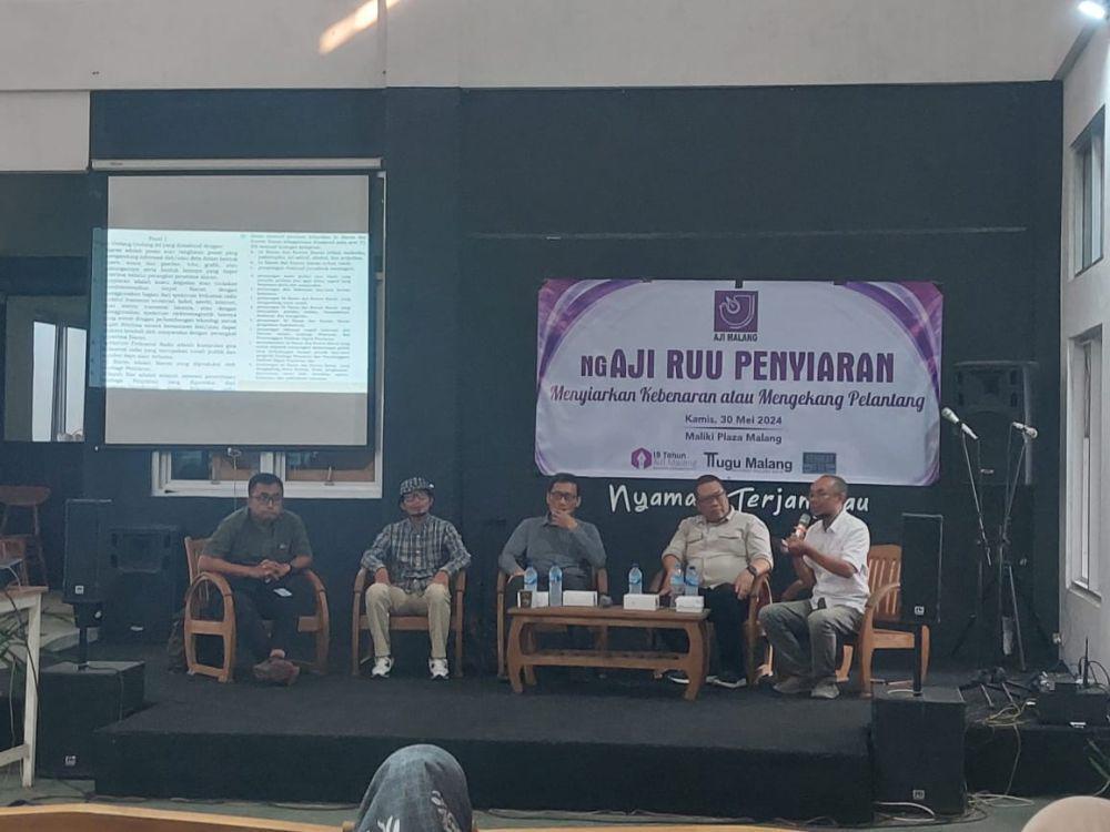 Aliansi Masyarakat Sipil di Malang Tolak RUU Penyiaran