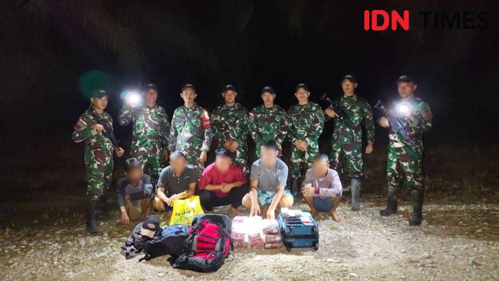 2 warga Malaysia, 3 warga Indonesia didapati membawa sabu. (IDN Times/istimewa).