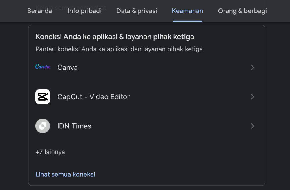 tangkapan layar pengaturan Gmail di browser (dok.Google)