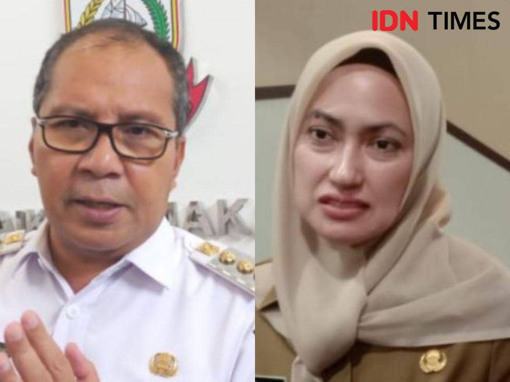 Wali Kota Makassar Moh Ramdhan Pomanto dan Bupati Luwu Utara Indah Putri Indriani. (IDN Times/Asrhawi Muin)