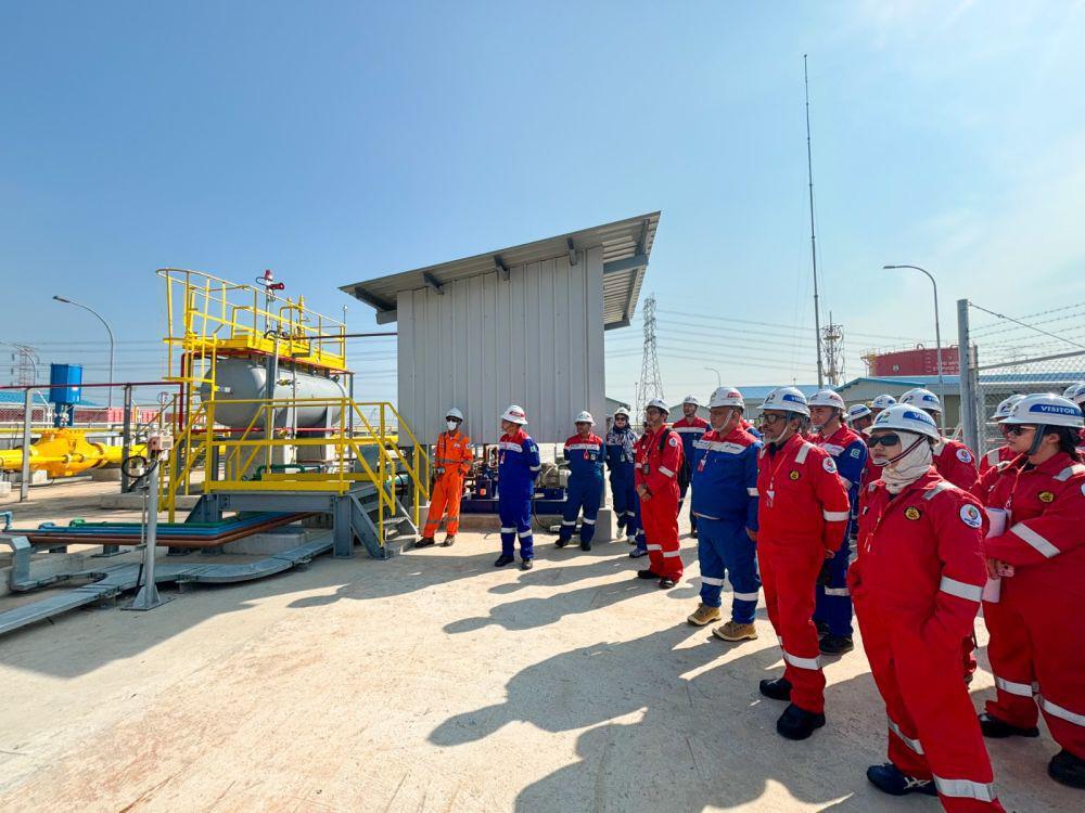 Dirtekling Migas Tinjau Pipa Gas Cisem, Nilai Aspek Keamanan Baik