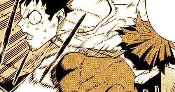 Soshiro menghajar Kafka saat pelatihan ( Dok. Shueisha / Kaiju No. 8  )