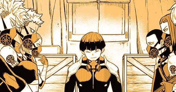 Soshiro melakukan briefing misi ke para rekrutan baru ( Dok. Shueisha / Kaiju No. 8  )