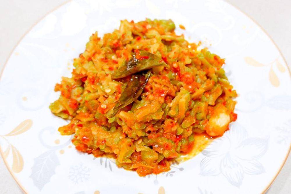 Ilustrasi sambal pare (instagram.com/piyopi.recipe)