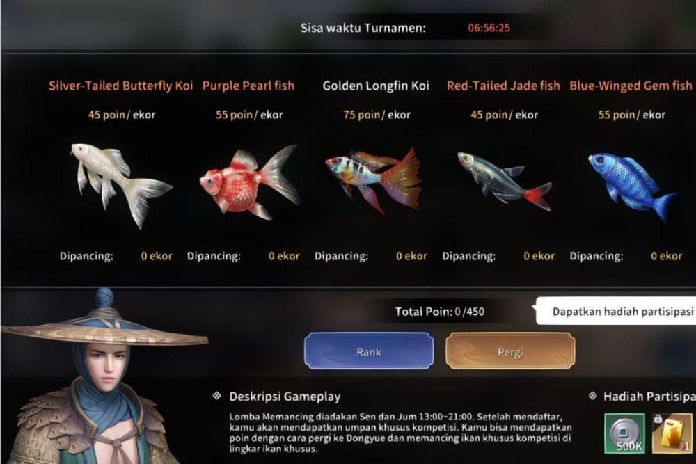 3 Fakta Lomba Memancing di Moonlight Blade M, Gak Tiap Hari?