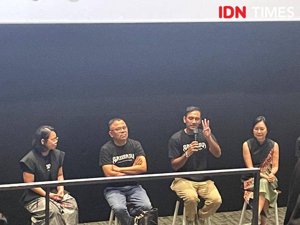 Ario Bayu di konferensi pers film Samsara (IDN Times/Erfah Nanda)