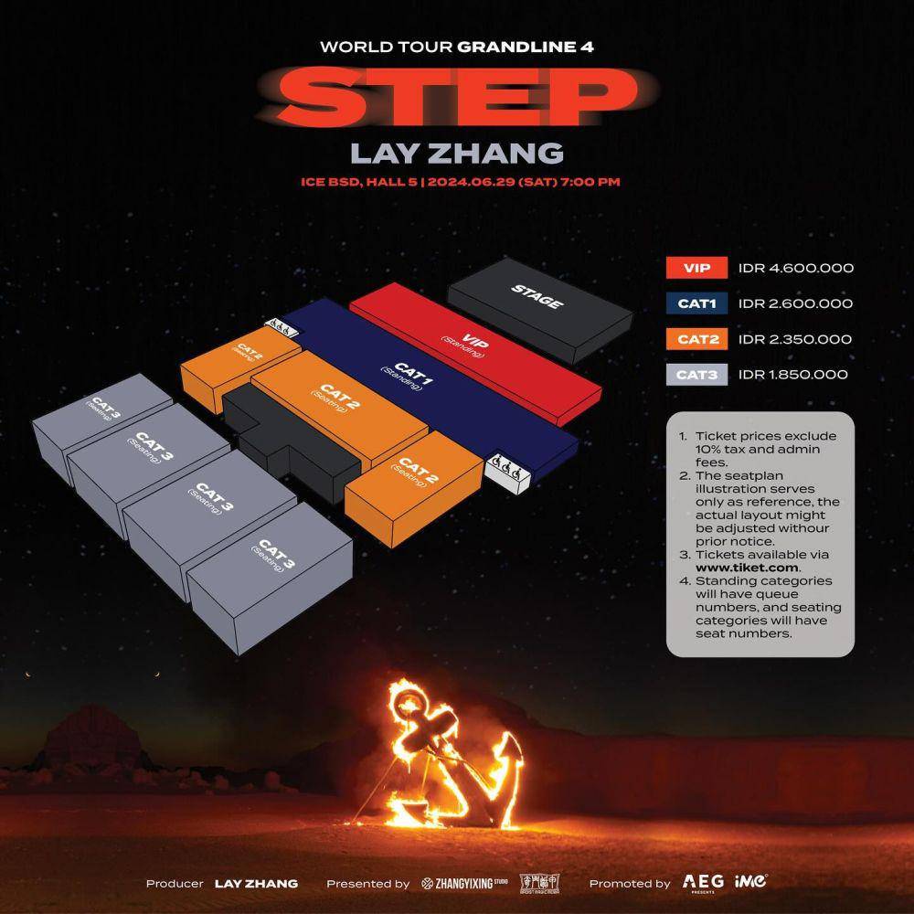 harga tiket konser Lay EXO di Jakarta (instagram.com/ime_indonesia)