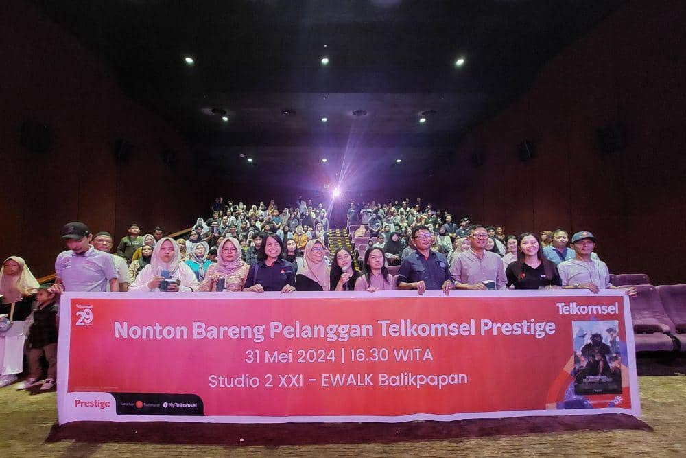 Keseruan nobar ‘Kingdom of the Planet of the Apes’ di XXI Ewalk BSB, Balikpapan Jumat (31/5/2024). (IDN Times/Fatmawati)
