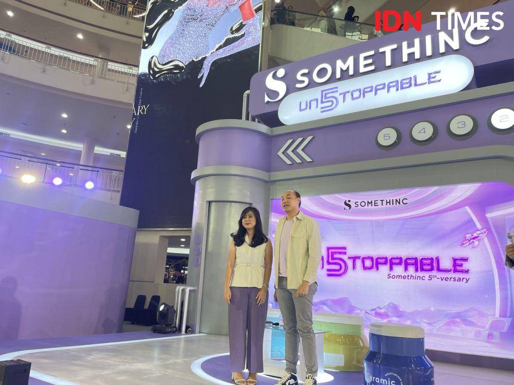 Somethinc 5th Anniversary Un5toppable, pada Kamis (30/5/24) lalu di Mall Kelapa Gading, Jakarta Utara. (IDN Times/Dina Fadillah Salma)